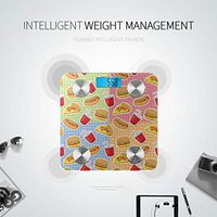 Colorful Fast Food and Drink Body Weight Scales Body Weight Scale Scales for Weight Tracks 8 Key Compositions Analyzer Sync with Fitness Apps 400 Lbs