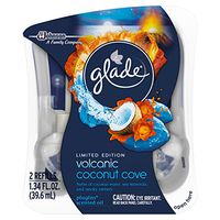 Glade Plugins Scented Oil Air Freshener 2 Piece Refill, Volcanic Coconut Cove, 1.34 Fluid Ounce