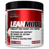 Evlution Nutrition Lean Mode Stimulant-Free Weight Loss Supplement with Garcinia Cambogia, CLA and Green Tea Leaf Extract, 30 Servings (Fruit Punch)