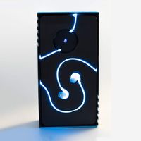 Spark Headphones - Wired Earbud Headphones with Glowing LED Light and Microphone - Noise Canceling High-End Premium Bass - Hands-Free Calling Volume Controls - for Running Sports Exercise