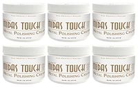 Midas Touch Metal Polishing Cream – 1lb, Cleaner & Polishing Rouge for Sterling Silver, Gold, Brass & Other Metals, 6pack, by Rolite