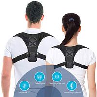 KOOT Back Posture Corrector for Women and Men Adjustable Upper Shoulder Brace Clavicle Support with Detachable Armpit Pads Comfortable for Thoracic Kyphosis Shoulder Neck Pain