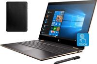 2019 HP Spectre x360 2-in-1 15.6" 4K Ultra HD Touchscreen Laptop w/ Digital Pen and Leather Sleeve | 16GB RAM | 512GB SSD+32GOptane | Intel Quad Core i7-10510U | NVIDIA GeForce MX250 | Windows 10