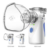 Handheld Mini Atomizing Vaporiser, Portable Steam Lightweight Cool Mist Humidifier Ideal for Travel or Home Daily Use Masks and Mouthpiece Included