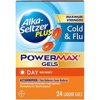 Alka-seltzer Plus Maximum Strength Cold & Flu Power Max Gels Day, 24 Count
