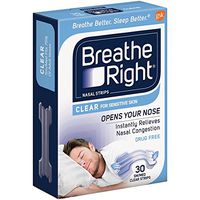 Breathe Right Nasal Strips Clear Small/Medium 30 Each (Pack of 5)