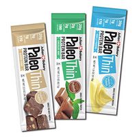 Julian Bakery Paleo Thin Protein Bars | Grass-Fed Beef Variety Box | 3 Flavors | 20g Protein | Gluten-Free | 12 Bars