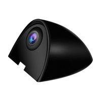 OBEST Car Blind Spot Side View Camera Kit Infrared LEDs Night Vision Without Guide Line Waterproof, Mirror/Non-Mirror Image Available with Switcher Cable (Black)