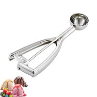 Small Cookie Scoop, 1.5 Tbsp/ 0.8 OZ, 1.6 inch/ 40 MM Ball, 18/8 Stainless Steel Small Ice Cream Scoop, Secondary Polishing
