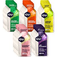 GU Energy Original Sports Nutrition Energy Gel, Assorted Fruity Flavors, 24 Count Box