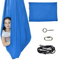 IRQ Therapy Swing for Kids and Teens w/More Special Needs, Cuddle Hammock Ideal for Autism, ADHD, Aspergers and Sensory Integration Snuggle Swing Hammock Indoor (Blue)
