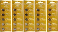 LOOPACELL 25 Pieces 390/389 SR54/SR1130W Silver Oxide Watch Batteries