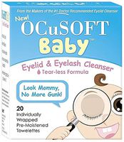 OCuSOFT Baby Eyelid & Eyelash Cleanser Towelettes 20 ea (Pack of 4)