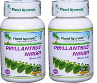 Planet Ayurveda Phyllanthus Niruri, 500 Mg 60 Vege Capsules, 2 Bottles