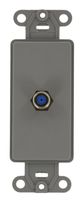 Leviton 40681-GY F Connector Decora Insert, Grey