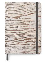 Wood Themed Designs UV Printed on PU Leather A5 Journal Notebook w/Lined Pages