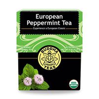 Buddha Teas Organic European Peppermint Tea | 18 Bleach-Free Tea Bags in Each | Made in the USA | Caffeine-Free | No GMOs