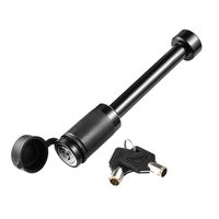 CZC AUTO Heavy Duty Trailer Hitch Receiver Lock Pin, 5/8 Inch Dia, 4 Inch Super Extra Long Black Pin for Class III IV Hitches, for Hitch Bike Rack Tray Ball Tow Rope for Trailer Truck Car Boat