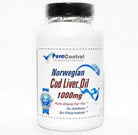 Norwegian Cod Liver Oil Concentrate 1000mg // 200 Capsules // Pure // by PureControl Supplements