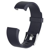 Homsta Soft Fashion Silicone Replacement Watch Band Wrist Strap Compatible with Fitbit Charge 2