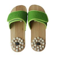 Pebbles massage slippers natural health foot shoes Massage shoes , green , 39