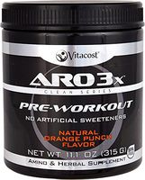 ARO-Vitacost 3X Clean Series Pre-Workout Concentrate Natural Orange Punch, 11.1 Ounce (315 Grams)