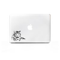 (2X) StickAny Laptop Series Tiger 4 Sticker for MacBook Pro, Chromebook, Surface Pro, and More (Black)