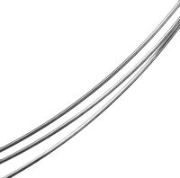 uGems Sterling Silver Wire 21 Gauge Round Half Hard (Qty=5 Feet)