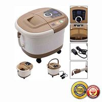 New Portable Foot Spa Bath Massager Bubble Heat LED Display Vibration Infrared Relax