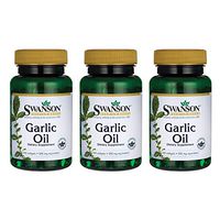 Swanson Garlic Oil Equivalent to 500 Milligrams 250 Sgels (3 Pack)