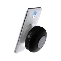 Ecandy Bluetooth Wireless Waterproof Shower Speaker: Black,water Proof Bluetooth 3.0 Speaker, Mini Water Resistant Wireless Shower Speaker