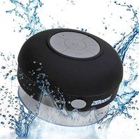 2BOOM Aqua Jam Portable Bluetooth Wireless Water Resistant Shower Speaker with Suction Cup Black