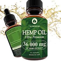 Hemp Oil Drops 36 000 mg, 100% Pure Natural Ingredients, Co2 Extracted, Helps Cope with Anxiety and Pain, Promotes Relaxation, Vegan Vegetarian Friendly