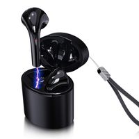 SEENGO True Wireless Earbuds - Bluetooth 5.0 Headphones with 3D Stereo Hi-Fi Sound，Built-in Mic Charging Case in-Ear Bluetooth Earphones for Running Sport （Bright Black）