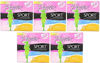 Playtex Sport WMhoU Tampons with Flex-Fit Technology, Super Plus, Unscented, 36 Count (5 Pack)