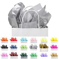 Gift Tissue Paper Bulk - 120-Sheet Gift Wrapping Tissue Paper, 20 x 20 Inches, Gift Bag Tissue Paper Gift Wrap, Premium Quality Tissue Paper, Paper Craft Supplies (Silver, 120 CT)