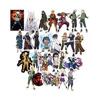 Naruto Anime Cartoon Laptop Stickers Sheet 49-Piece Waterproof Skateboard Pad MacBook Car Snowboard Bicycle Luggage Décor (100pcs)