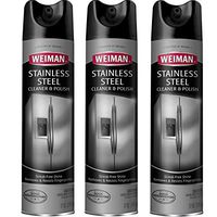 Weiman Stainless Steel Cleaner&Polish Aerosol Pack of 3