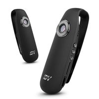 LQUYY IDV007 Outdoor Sports Camera Recording HD Mini Camera Training Meeting Record Interview Recording Portable Back Clip Design Camera