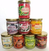 Smoke Odor Exterminator 13 oz Candles Kiwi Twisted Strawberry (8) HollyberryHills, Sugar Plum, Mulberry Spice, Granny Smith, Orange Lemon Splash, Pina Colada, Pumpkin Spice.