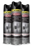 Weiman Stainless Steel Cleaner & Polish Aerosol, 12 Oz (Pack of 3)