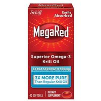 MegaRed 500mg Extra Strength Omega-3 Krill Oil, 40 softgels (Pack of 7)