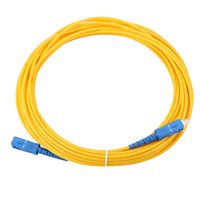 SC to SC Fiber Jumper 10m/11yd,Duplex Fiber Patch Cord Jumper,Low Insertion Loss (≤ 0.18 dB),SC-SC Cable Single Mode Patch Cord