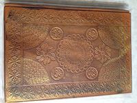 Italian Journal Bizantino Brown Gold - Italian Leather