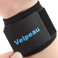 Velpeau Wrist Brace - Compression Wrist Strap Support for Carpal Tunnel, RSI, TFCC Tear, Weight Bearing Strain, and Sprains for Weak and Sore Wrists (Adjustable, Single, Black)