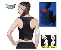 ZSZBACE Back Posture Corrector, Adjustable Clavicle & Shoulder Support Brace for Men & Women Posture Brace to Improve Bad Posture (M: Waist Length fits 28.3-32.3", Black)
