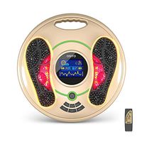 EMS Foot Circulation Device- Foot & Leg Massager Machine-Reducing Legs, Feet Aches and Pains with Increased Circulation (Golden)