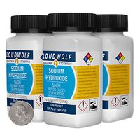Loudwolf Sodium Hydroxide Lye Caustic Soda/Fine Powder / 1 Pound / 99% Pure/Food Grade/Ships Fast from USA