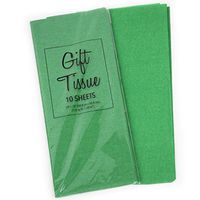 Gift Wrap Tissue Paper 20” X 20”, Premium Quality Tissue Paper, Solid Color - 100 Sheets (Green)