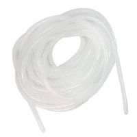 Aodesy Spiral Wire Wrap Tube 8mm Diameter 32.8ft 10M Spiral Cable Wire Wrap Tube Computer Manage Cord White